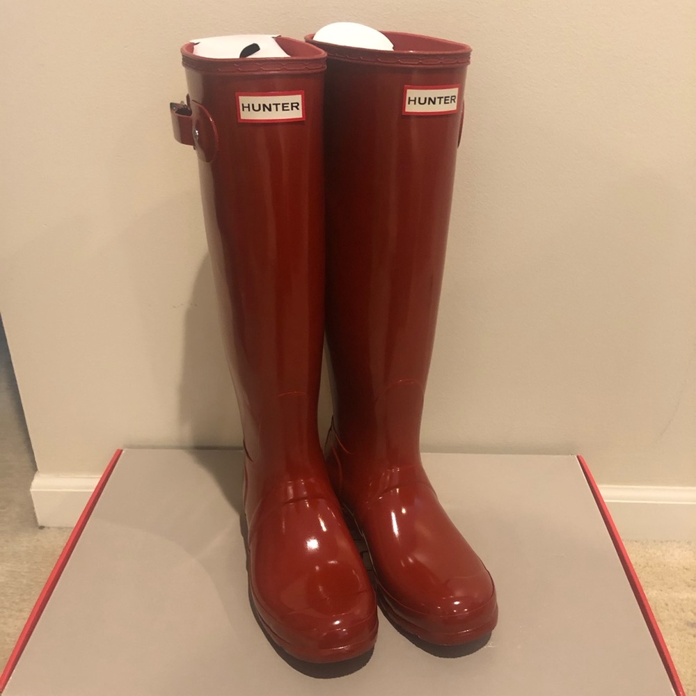 Hunter Boots - Gloss Red